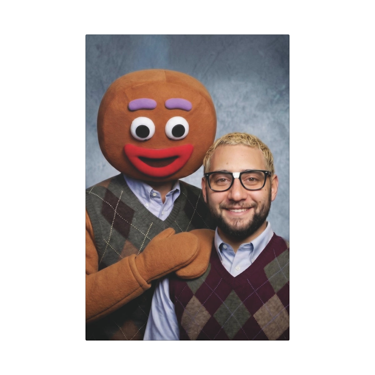 Gingerbread Brothers Canvas Art Portrait